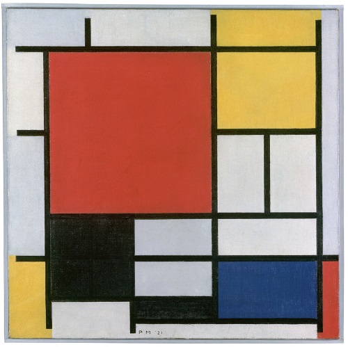 Piet Mondrian: Komposition mit Rot, Gelb, Blau und Schwarz, 1926, Gemeentemuseum Den Haag