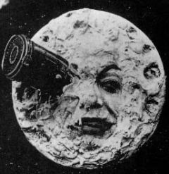 Szene aus dem Film die Reise zum Mond von 1902