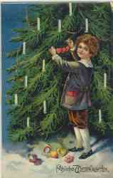 Alte Weihnachtskarte (um 1910)