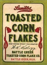 Erste Corn Flakes Packung von 1906