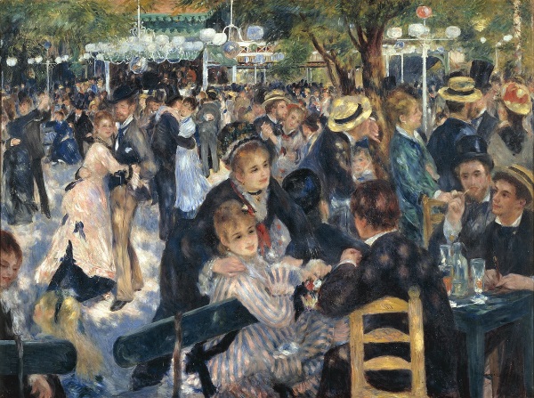 Pierre-Auguste Renoir, Tanz im Garten der Moulin de la Galette, 1876 (Bal au Moulin de la Galette)