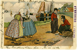 Lustige dänische Ansichtskarte von 1905