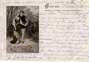Kitschkarte von 1899