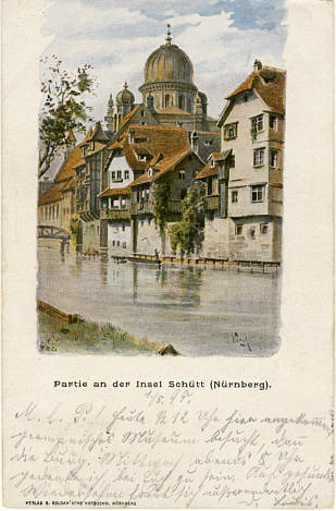 Alte Nürnberger Ansichtskarte von 1898