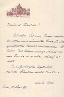 Brief von Marie von Ebner-Eschenbach