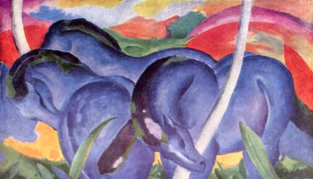 Franz Marc: Die großen blauen Pferde (1911)