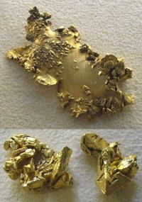 Gold-Nuggets aus Washington, Kalifornien und Australien