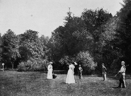 Golfsport im Kurpark Bad Homburg um 1903
