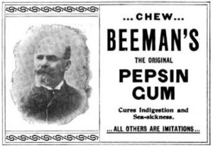 Beeman's Pepsin Gum - Anzeige von 1897