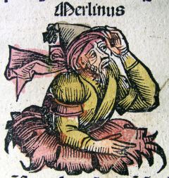 Merlin aus der Nürnberger Chronik von Hartmann Schedel von 1493