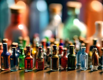 Sammlung von Miniaturflaschen