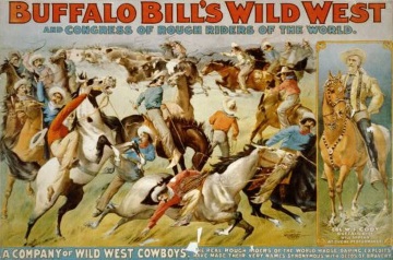 Werbeplakat von 1899 für Buffalo Bills Wildwest-Show